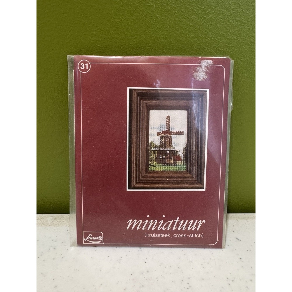 Lanarte Miniatuure Kruissteek Cross Stich‎ Kit 31 Miniature  Windmill  DMC 33531